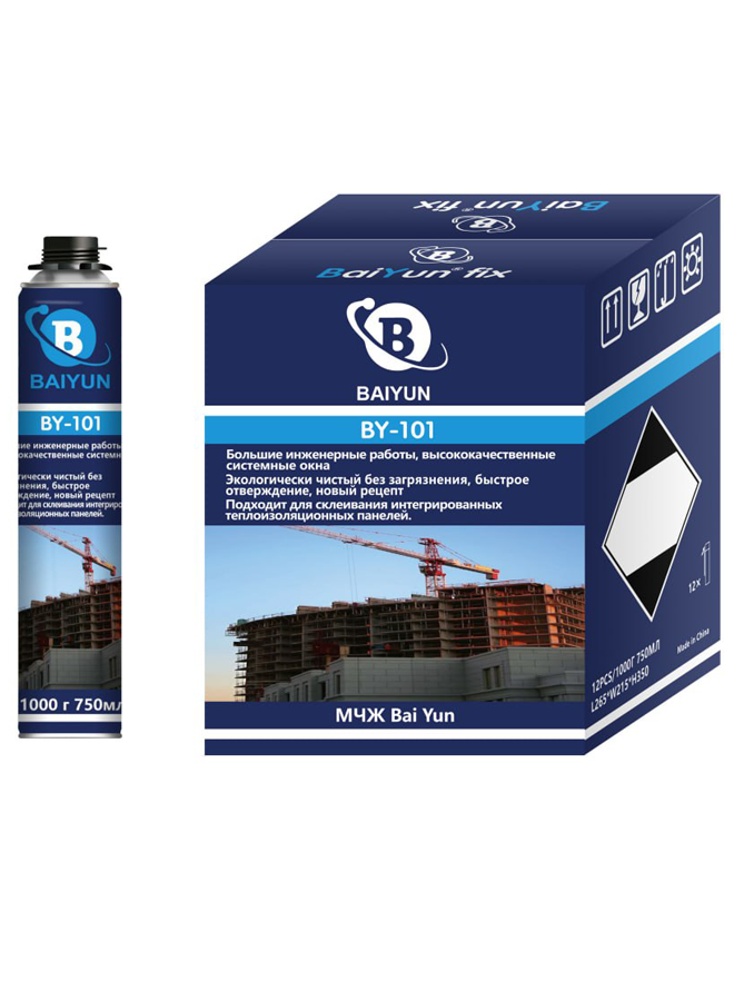 Polyurethane Foam BY-101 for insulation and gap filling applications