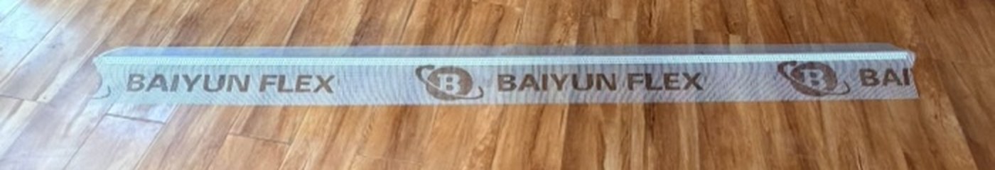 Facade corner bead with BAIYUN FLEX reinforcing mesh bonded to both wings